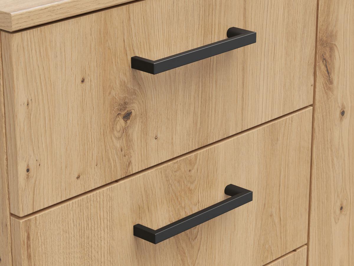 Komód Cabinet - Artisan tölgy, Modern, faalapú anyag (120/83/52cm)