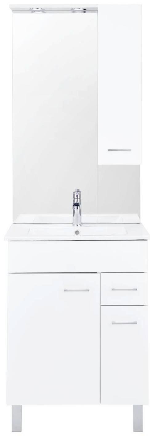 KÚPEĽŇA MODENA - biela, Modern, kompozitné drevo/keramika (60/197/46cm) - Mömax