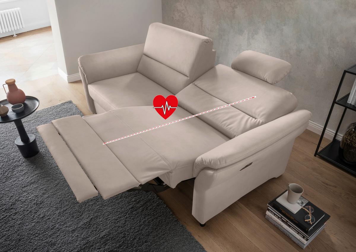 3-Sitzer-Sofa Cavoli, Beige R B: 192 cm - Beige/Schwarz, MODERN, Textil (192/90/89cm) - Livetastic