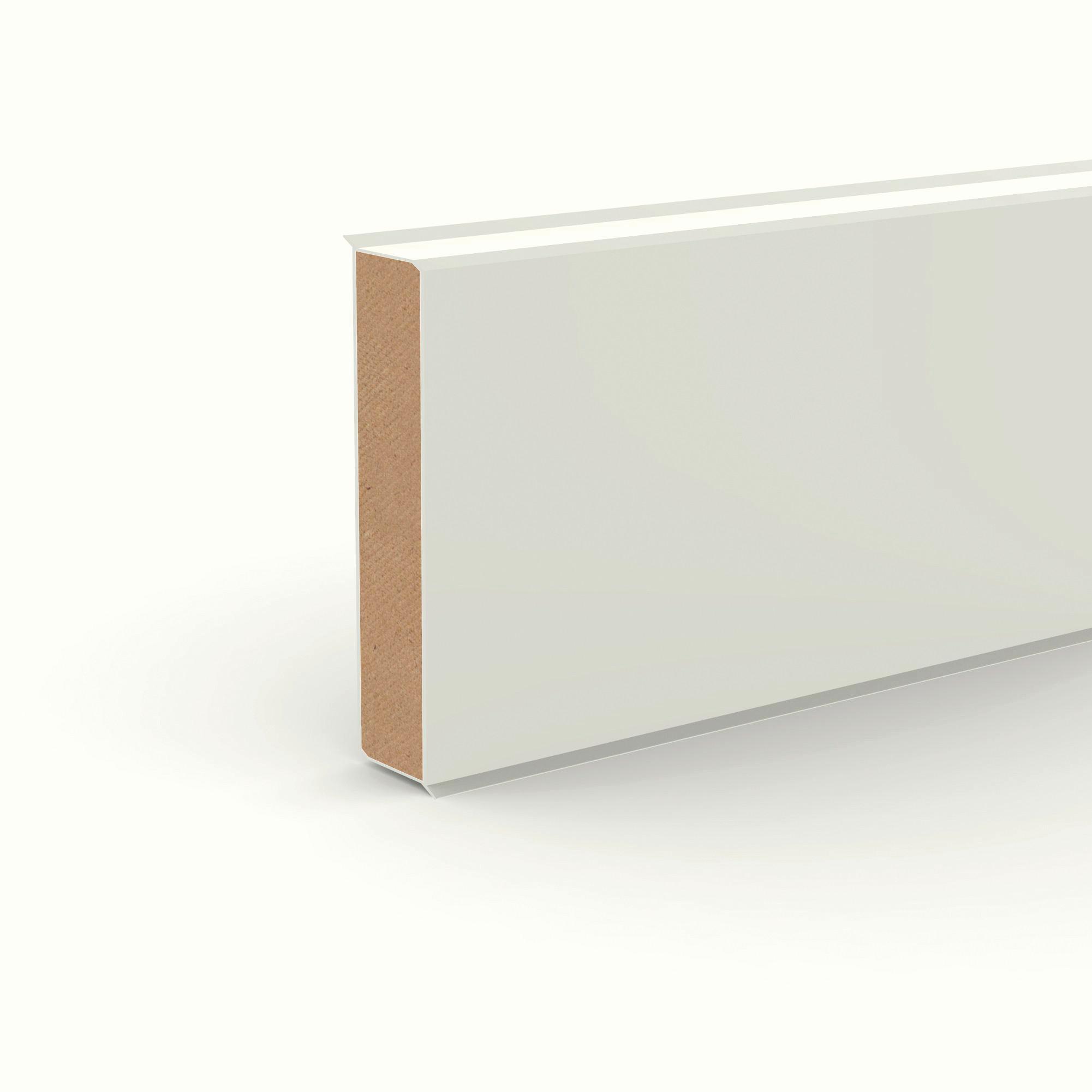 Sockelleiste Doellken Cubu60 Sardegna - Weiß, Basics, Holzwerkstoff (250/1.3/6cm)