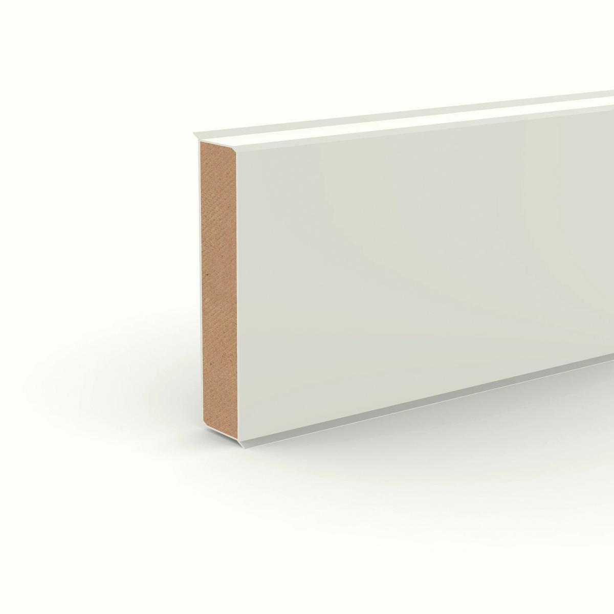 Sockelleiste Doellken Cubu60 Sardegna - Weiß, Basics, Holzwerkstoff (250/1.3/6cm)