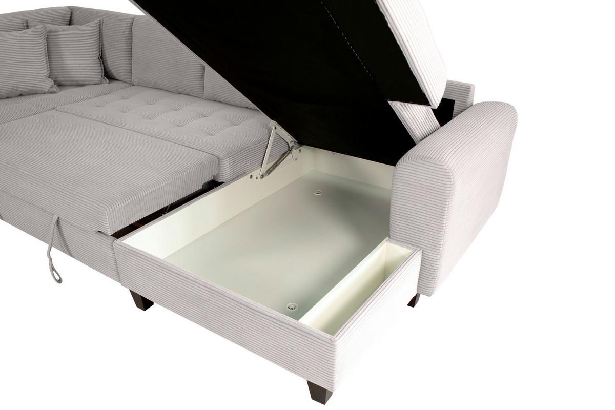 Wohnlandschaft Moritz Beigebraunu-Form:178x324x155cm - Beigebraun, Trend, Textil (178/324/155cm)