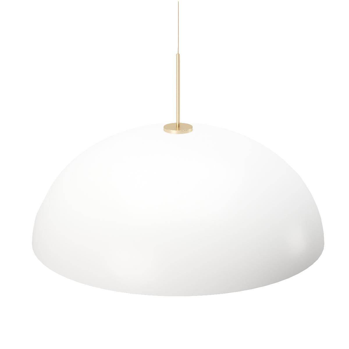 Hängeleuchte Lexie H: 30 cm Runder Schirm - Weiß, Basics, Metall (28/30/28cm) - Playboy