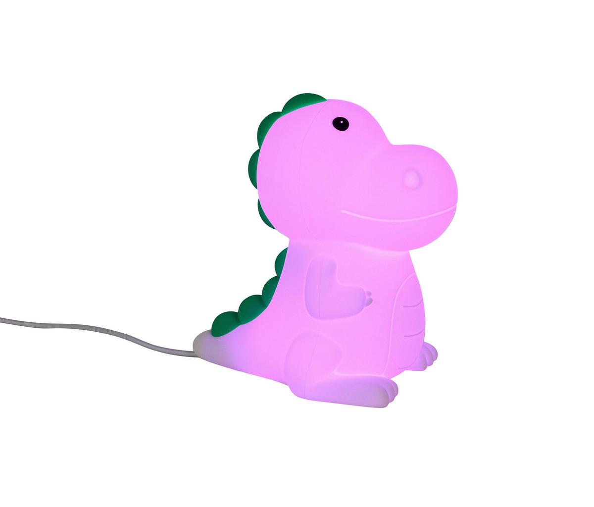 NOČNÍ SVĚTLO DINO - bílá, Moderní, plast (8,5/13,8/13,5cm) - Mömax