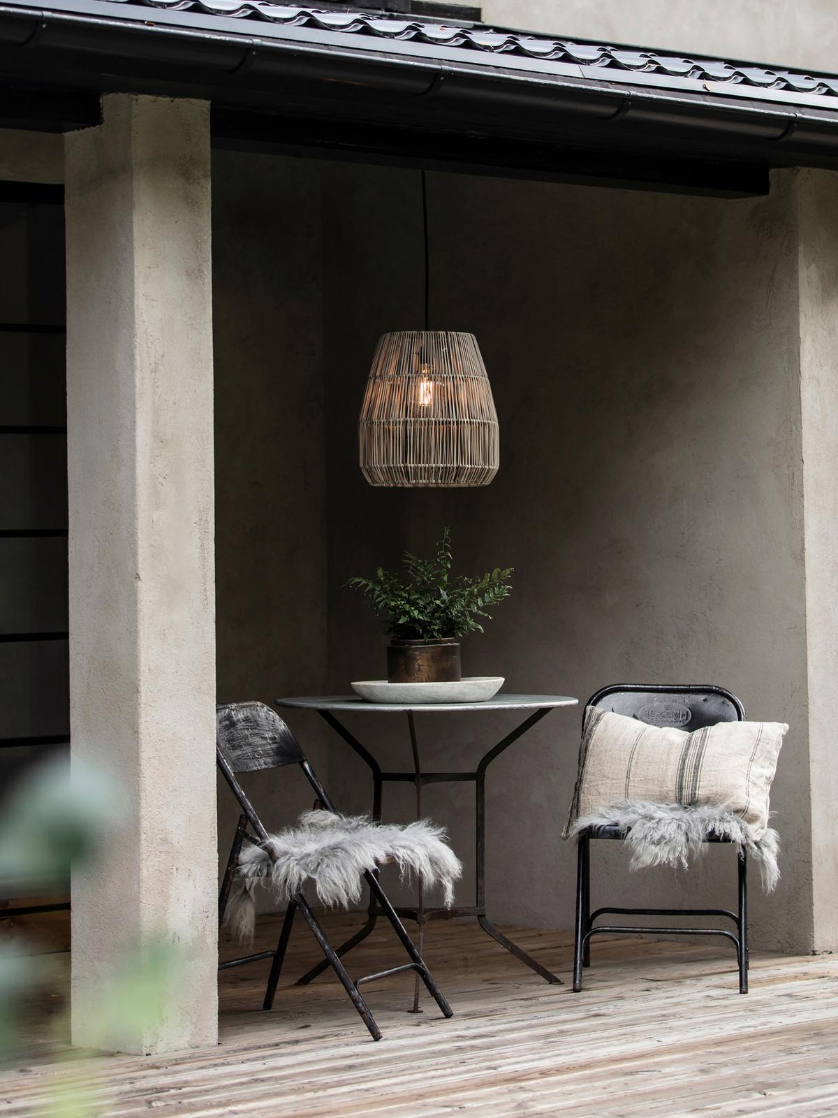 Außenhängeleuchte 6038-2503 Saigon - Grau, Basics, Kunststoff (38/250cm)