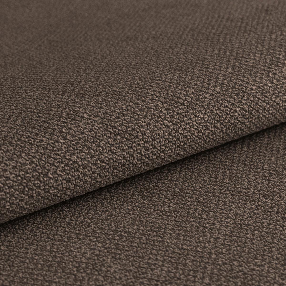 Ecksofa Mendoza - Dunkelbraun/Schwarz, Design, Textil (197/309cm) - Ondega