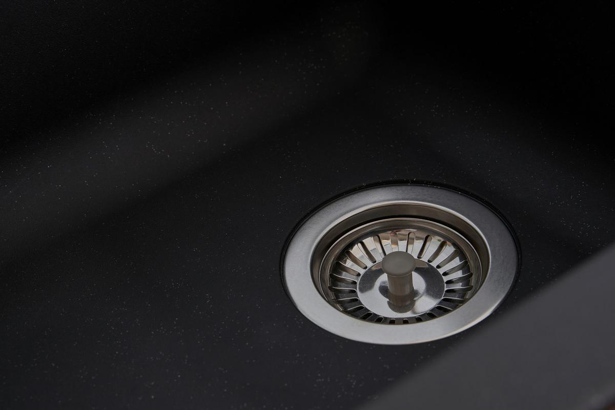 Spüle Respekta Denver Kunststein 78x43,5 Cm - Schwarz, Trend, Glas/Kunststoff (78/17/43,5cm) - Respekta