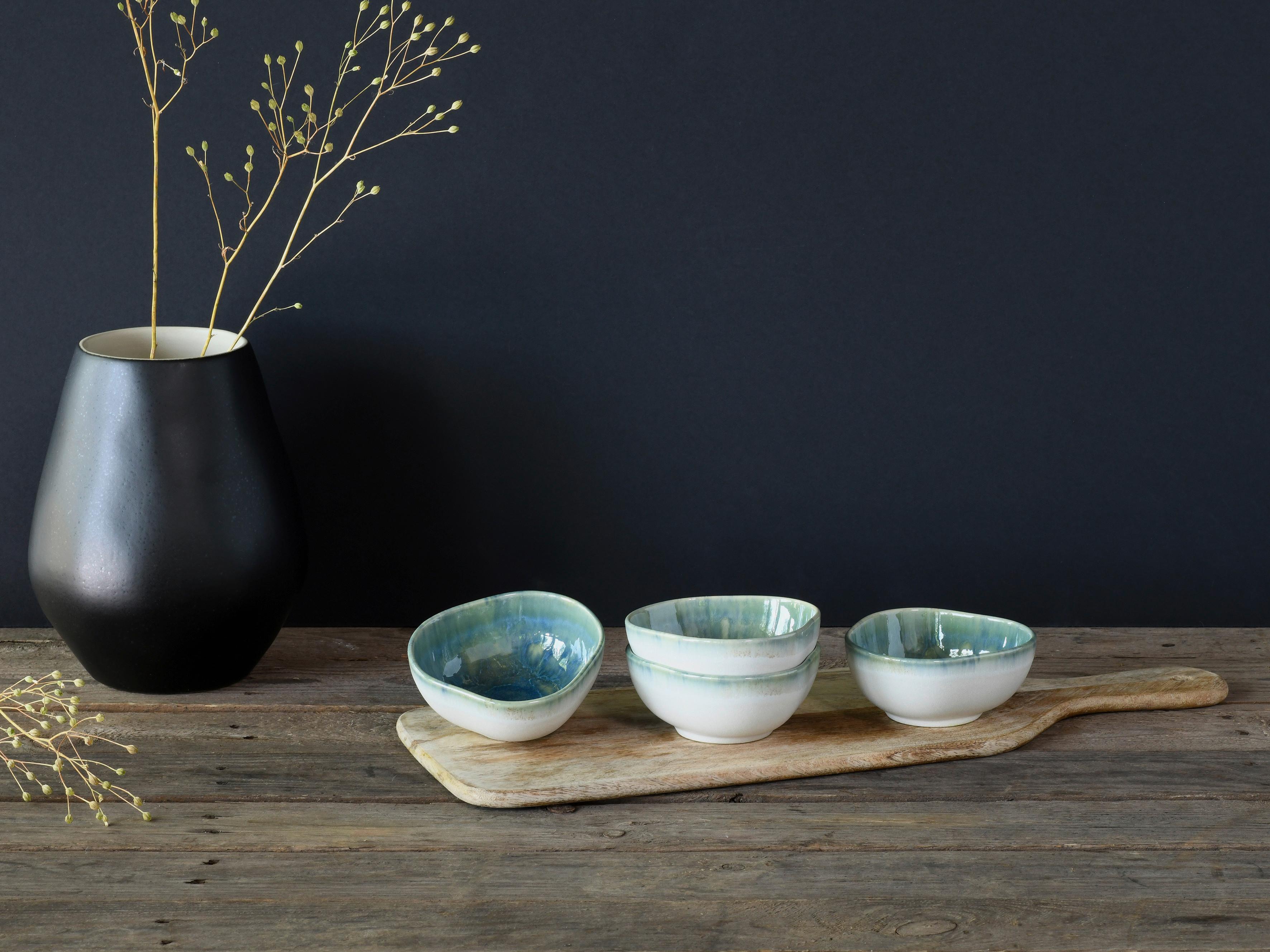Dipschalenset Yuki Blau/grün 4-Teilig - Blau/Grün, Basics, Keramik (11,5/5/10cm) - Creatable