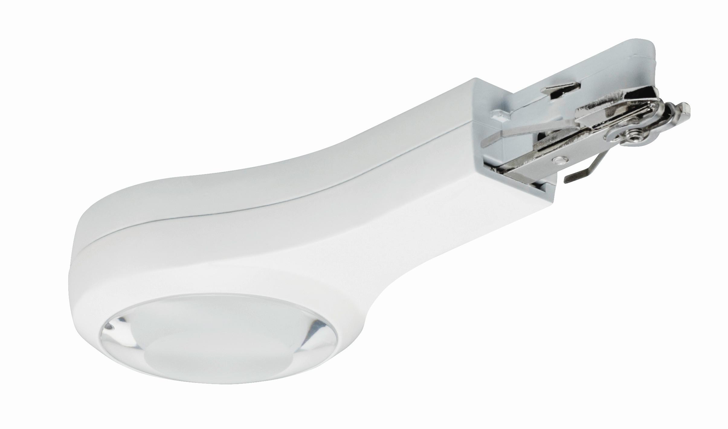 Schienensystem Urial Endkappe 95480 mit LED-Beleuchtung Weiß - Weiß, Design, Metall (5,7/14,1/2,7cm) - Paulmann