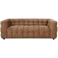 Štýlová pohovka COSY, hnedá, max. do 360 kg - hnedá/čierna, Modern, drevo/textil (218/71/90cm) - Mömax