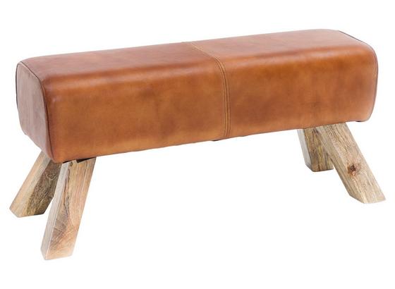 Hocker Leder B: 90 cm - Braun, Natur, Leder (90/43/30cm) - Livetastic Hocker Leder B: 90 cm - Braun, Natur, Leder (90/43/30cm) - Livetastic