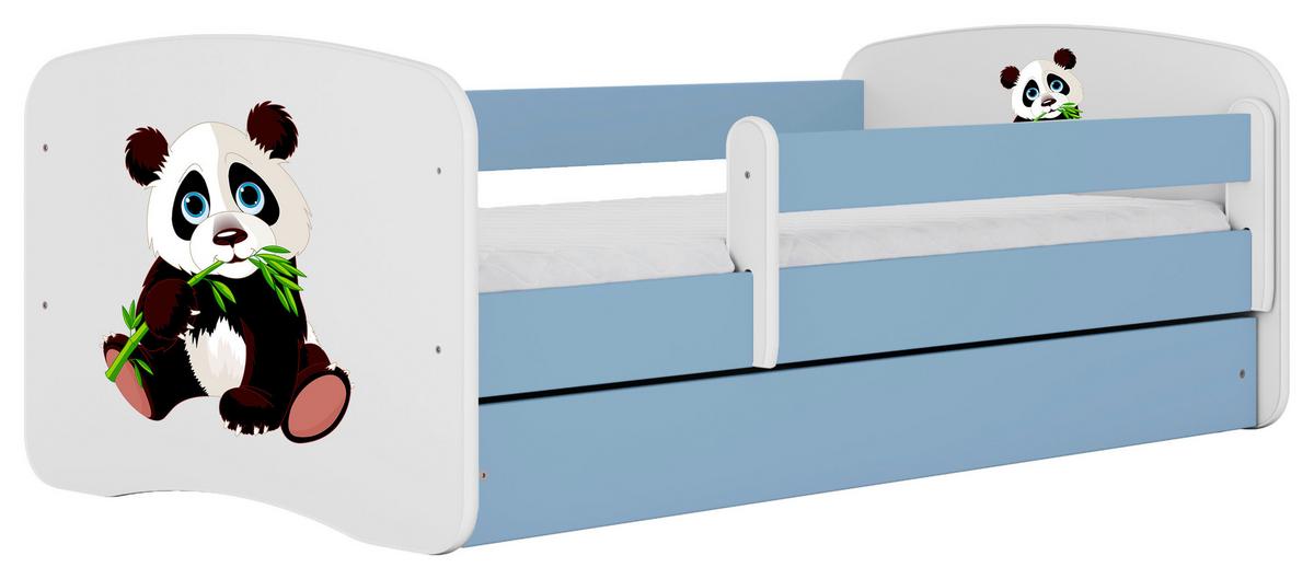 Kinder-/Juniorbett Babydreams inkl. Matratze 80x160 - Blau/Birkefarben, MODERN, Holz/Holzwerkstoff (80/160cm) - MID.YOU
