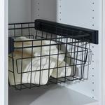 Wäschekorb UNIT aus Metall in Anthrazit mit Softclose-Funktion