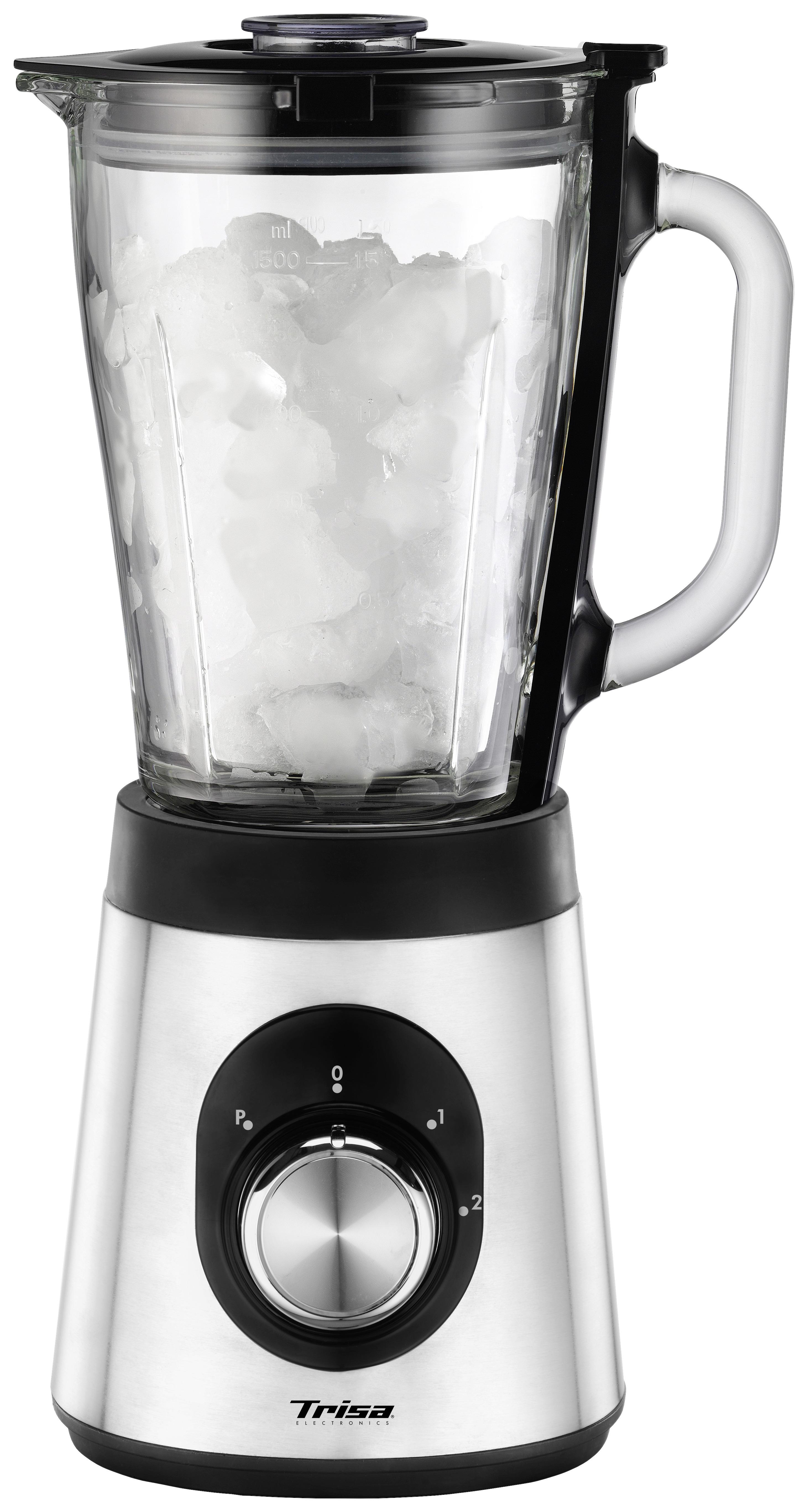 Standmixer Royal Crush 800 W Silberfarben 1,5 L + Becher - Silberfarben, KONVENTIONELL, Metall (17/24/37cm) - Trisa Electronics