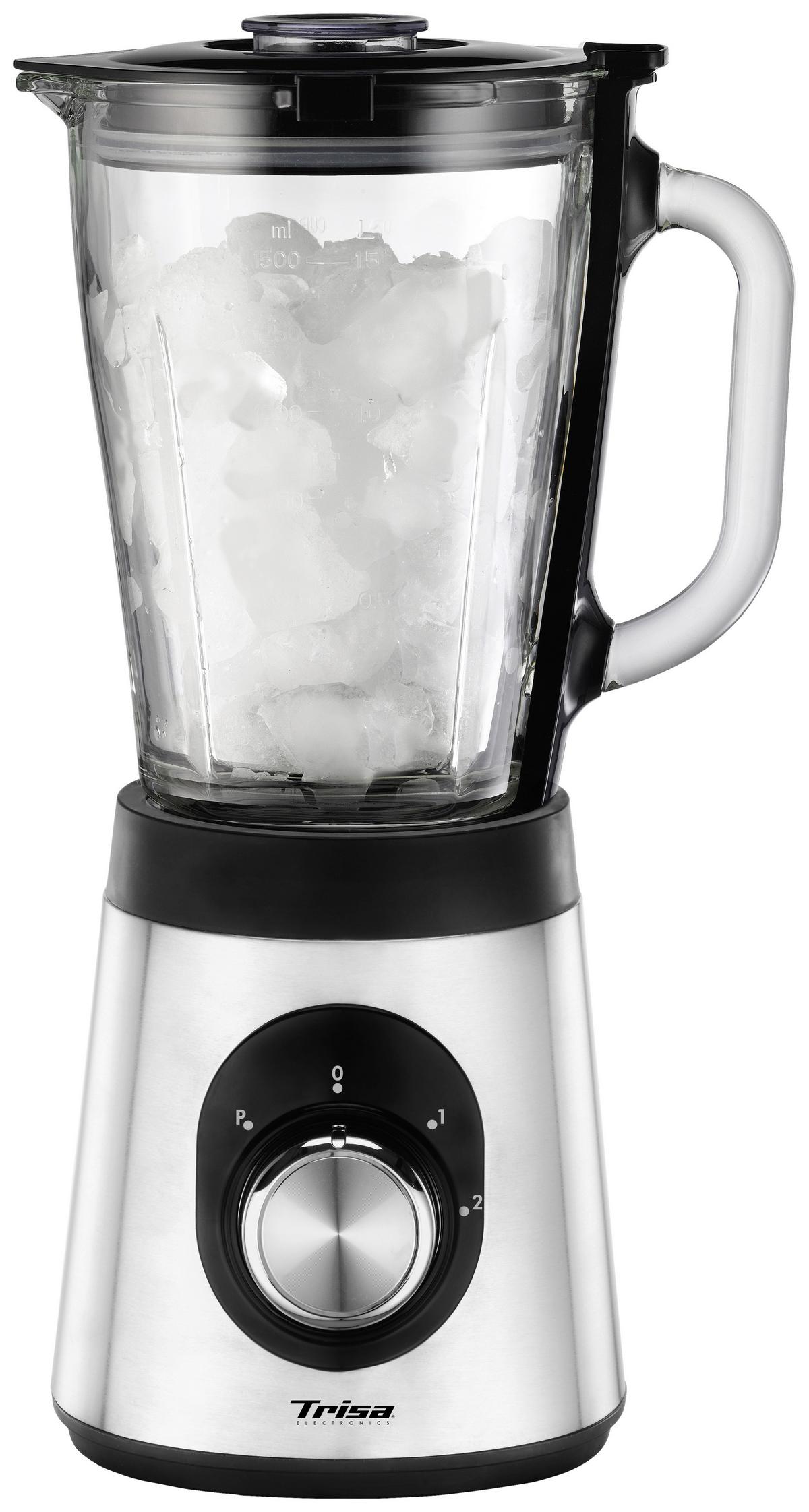 Standmixer Royal Crush 800 W Silberfarben 1,5 L + Becher - Silberfarben, KONVENTIONELL, Metall (17/24/37cm) - Trisa Electronics