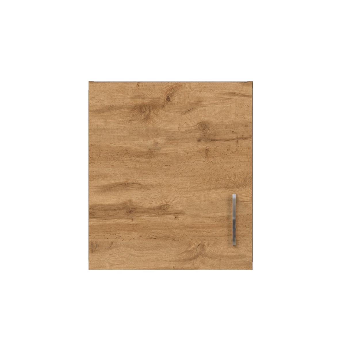 Küchenoberschrank B: 50 Cm Eiche Dekor 1 Drehtüre - Eiche Wotan, MODERN, Holzwerkstoff (50/57/34cm) - Held