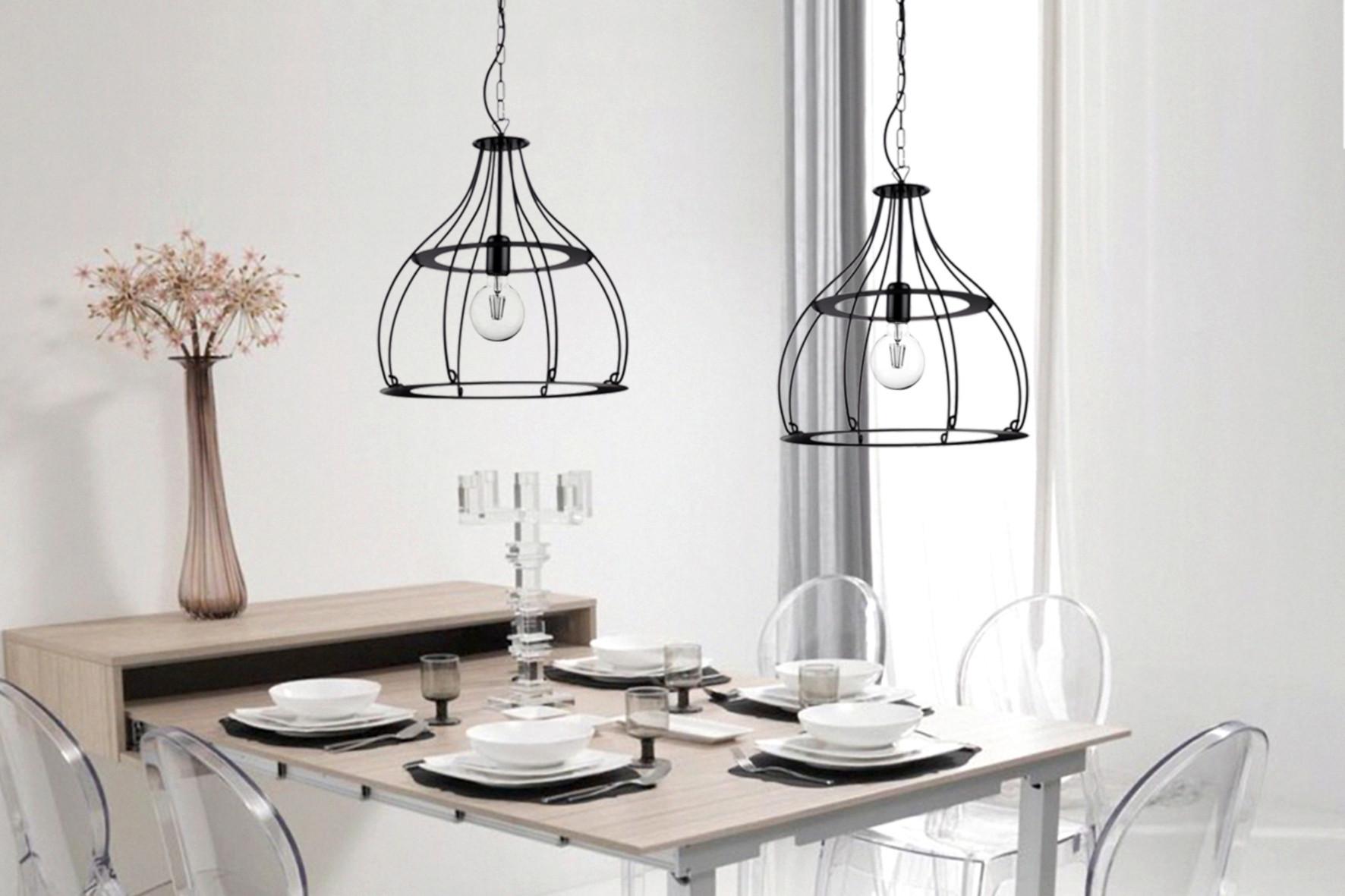 Hängeleuchte 4913/sn - Schwarz, KONVENTIONELL, Metall (40/90cm)