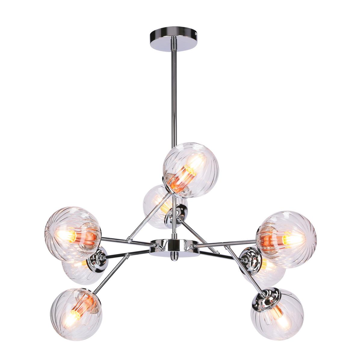 Pendelleuchte 38-67289 Best - Chromfarben, Design, Metall (75/70cm)