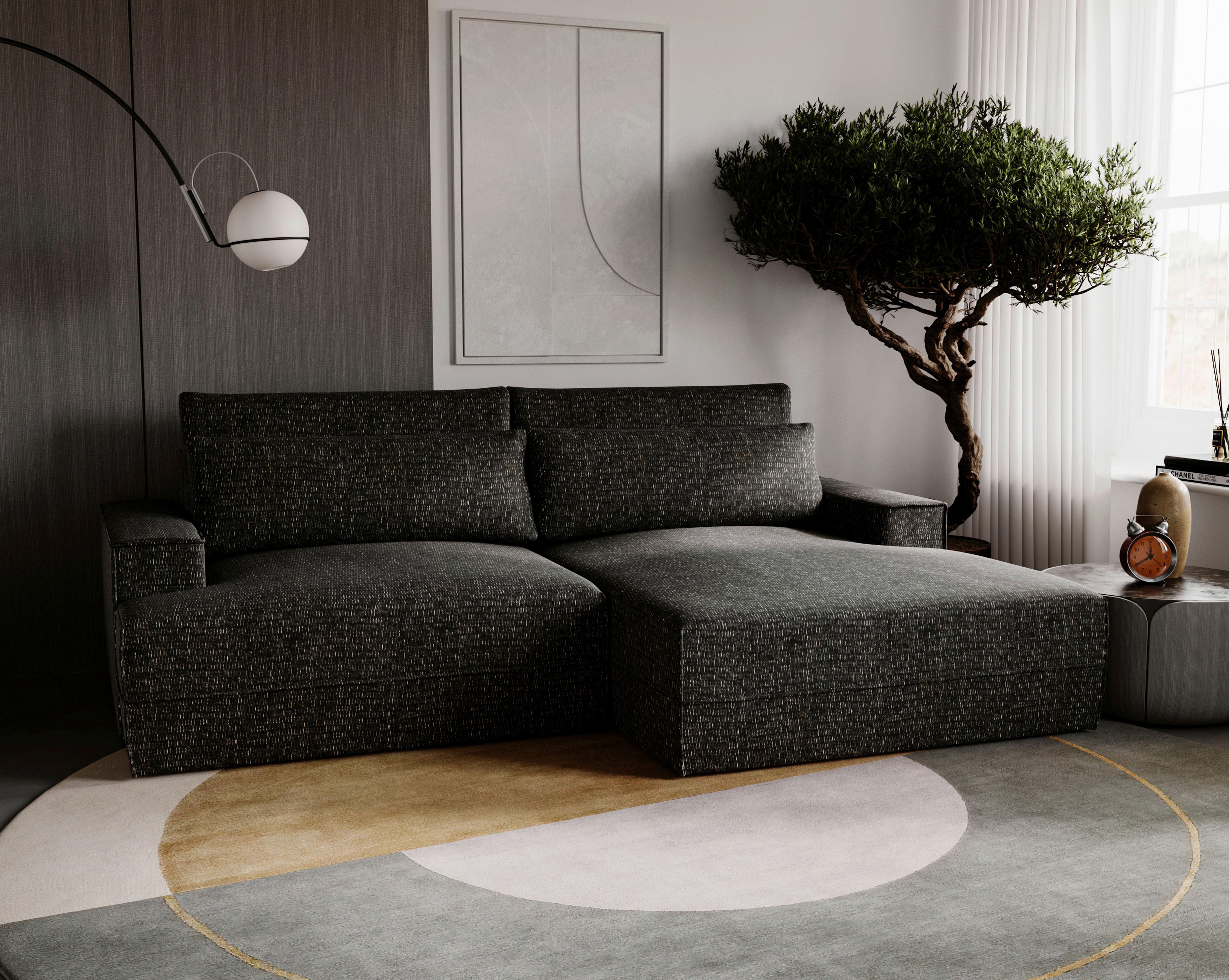 Fresh Schwarz S: 272x156 Cm - Schwarz, Design, Textil (272/156cm) - Livetastic