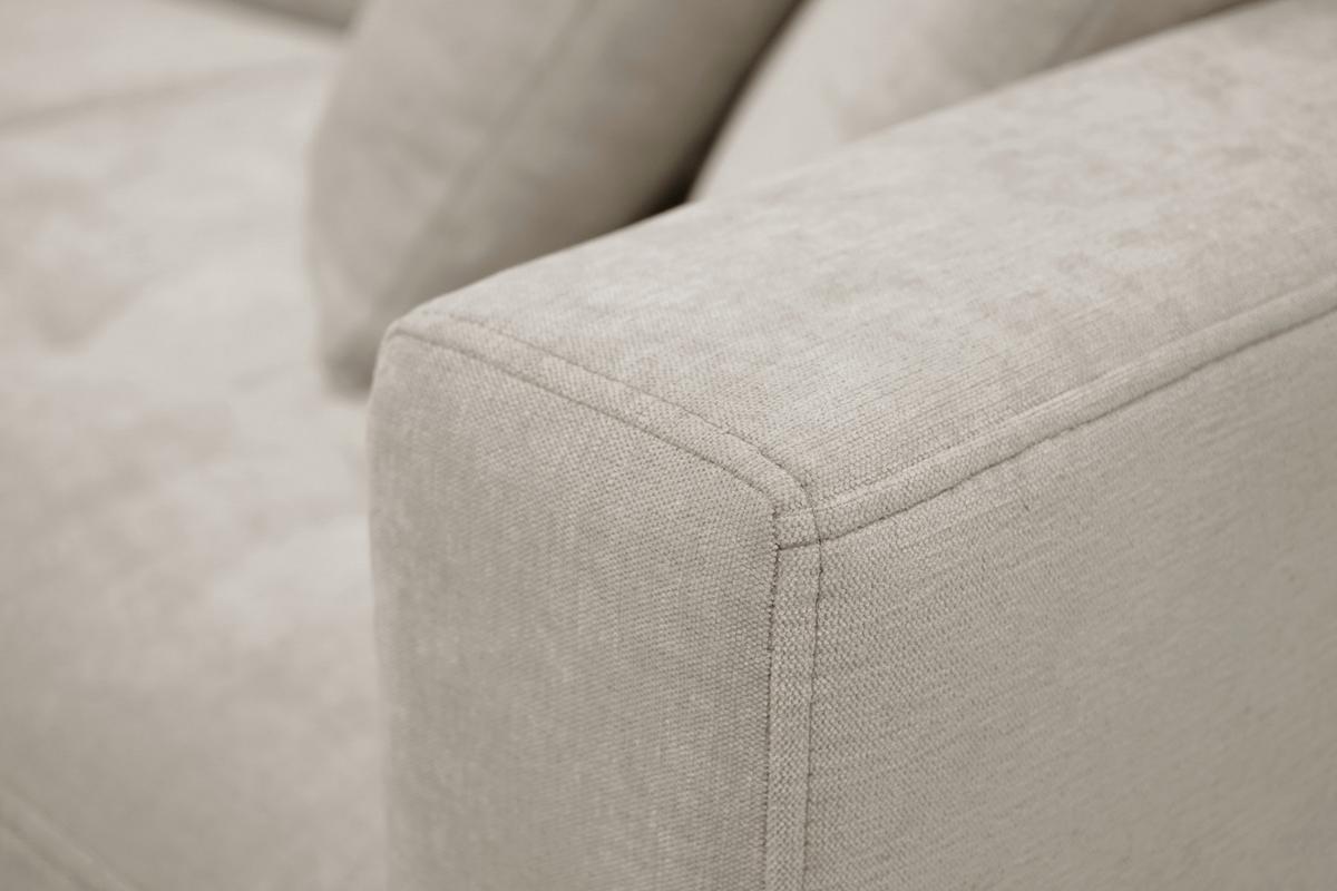 Rohová sedačka BJORN, oboustranná, krémová žinylka - krémová/přírodní barvy, Design, dřevo/textil (160/231cm) - Luca Bessoni