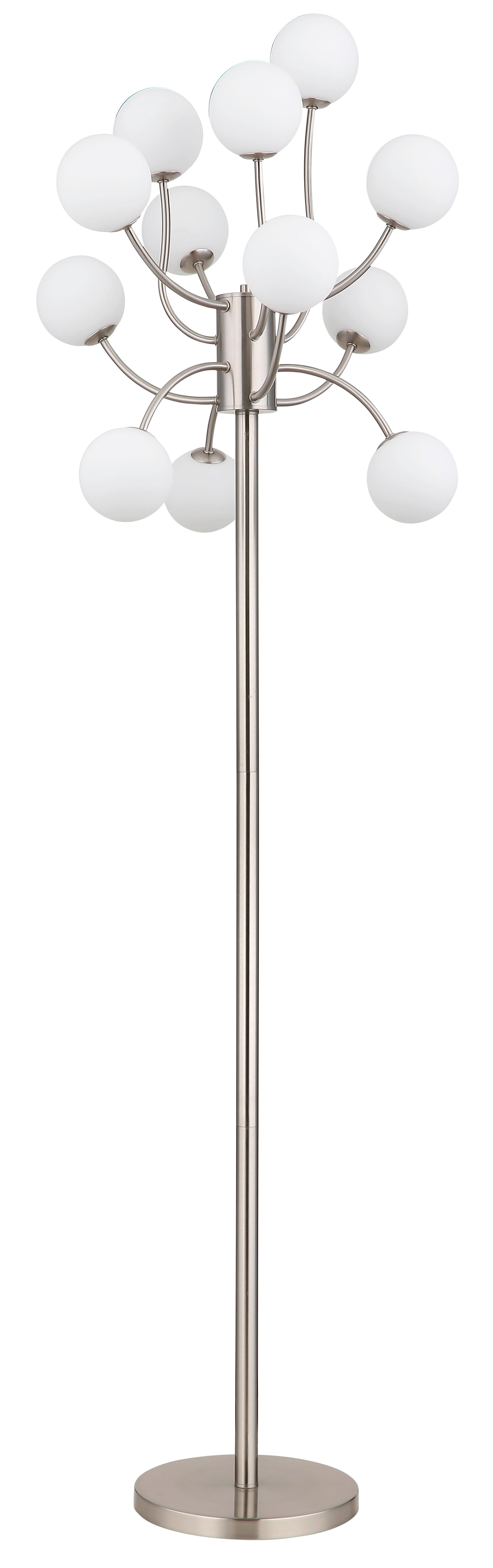 Hochvoltleuchte Weiß Opalglas, ca. 62x200 cm - Schwarz/Weiß, KONVENTIONELL, Glas/Kunststoff (62/200cm) - Globo