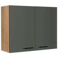 Küchenoberschrank Easytouch - Eichefarben/Grün, MODERN, Holzwerkstoff (90/72/35cm) - Nobilia
