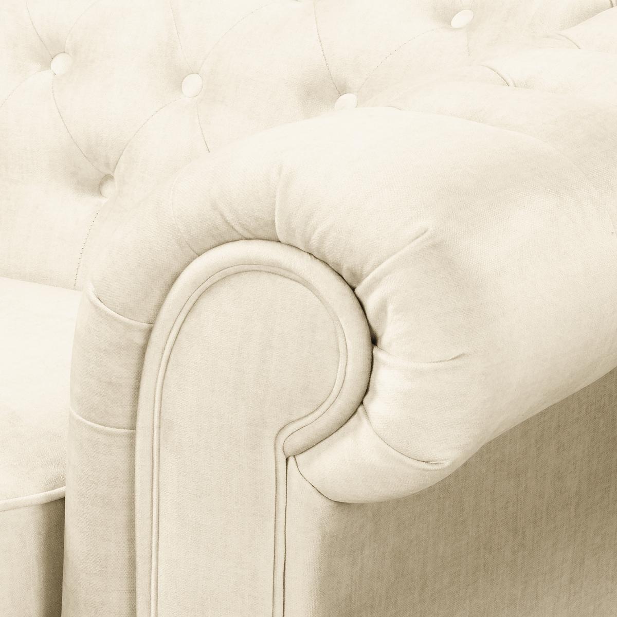 Schlafsofa Laura Creme, B: 218cm - Creme/Braun, Design, Textil (218/74/91cm) - P & B