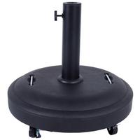 Sonnenschirmständer Rom - Schwarz, MODERN, Kunststoff/Stein (50/41/50cm) - Beldano