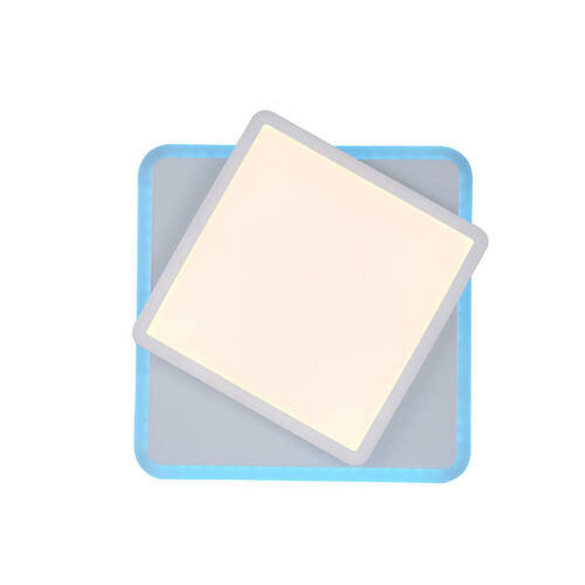 LED-Deckenleuchte Arenda L: 45,3 cm dimmbar und Schwenkbar - Weiß, Design, Kunststoff/Metall (45,3/45,3/7,5cm)