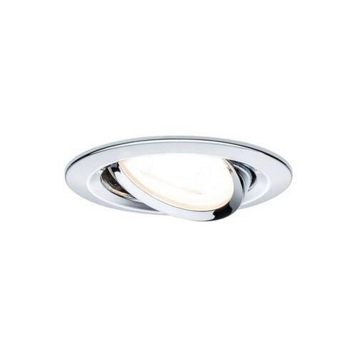 LED-Einbauspot Set 93470 Nova - Chromfarben, Design, Metall (8,4cm) - Paulmann