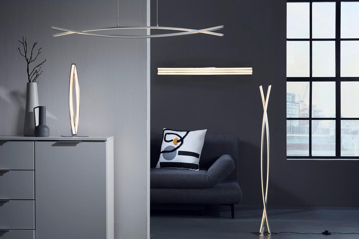 LED svítidlo závěsné Tillo 100/8/120cm, 30 Watt - bílá, Konvenční, kov/plast (100/8/120cm) - Mömax