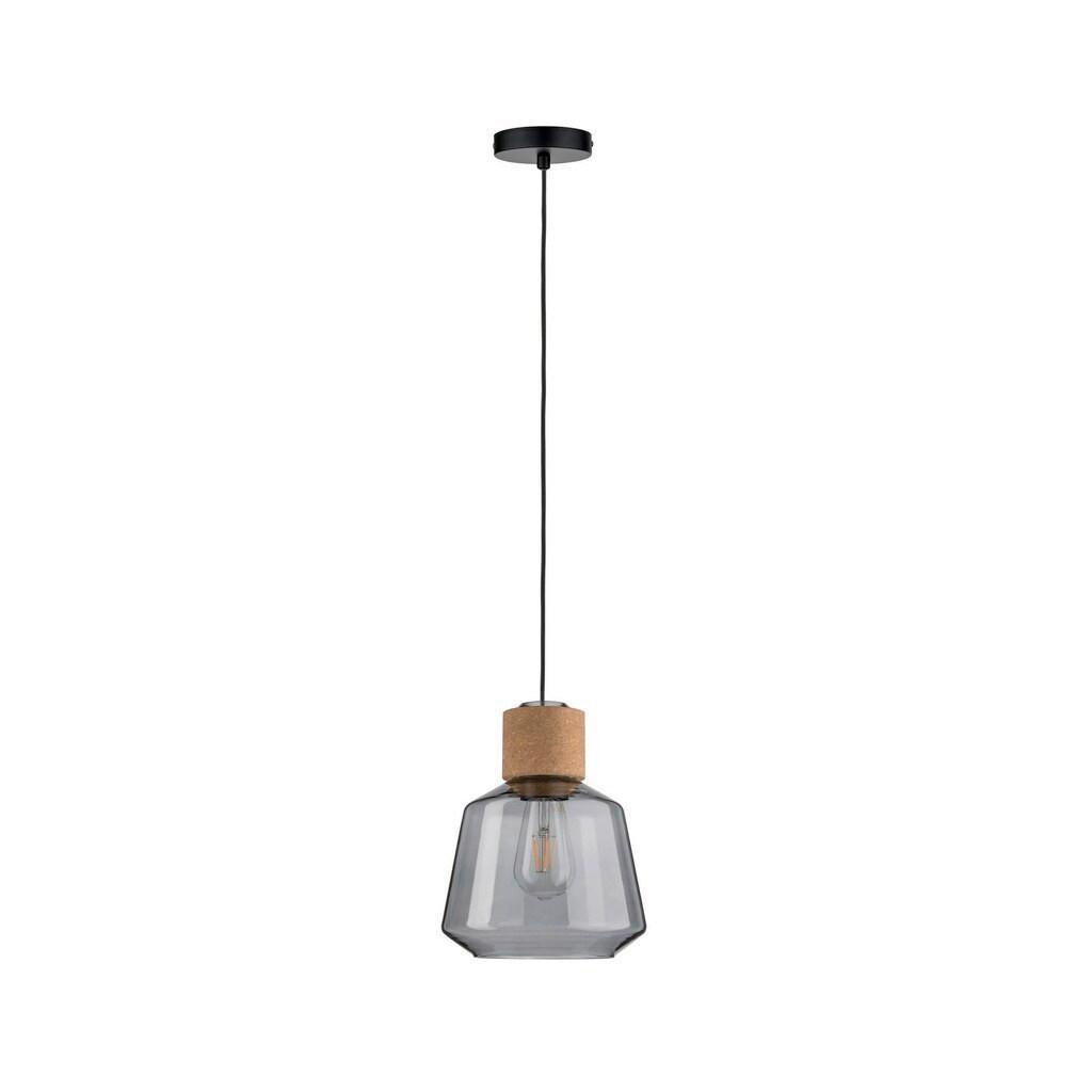Hängeleuchte Neordic Edla H: 110 Cm 1-Flammig, Dimmbar - Schwarz, KONVENTIONELL, Glas/Metall (20,8/110cm) - Paulmann