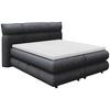Boxspringbett Carmelo Schwarz 180x200 cm - Schwarz, Trend, Textil (180/200cm)