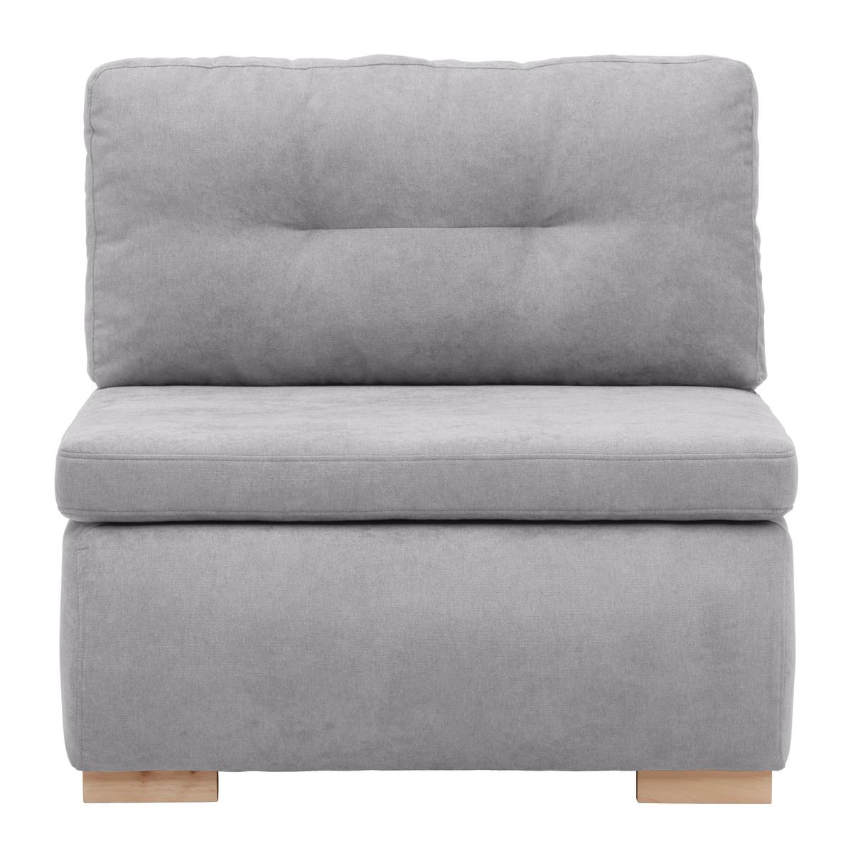 Rozkládací křeslo MODENA, stříbrná - barvy stříbra/černá, textil/plast (89/88/90cm) - Based