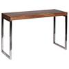 Konsolentisch Guna Echtholz Sheesham Massiv - Chromfarben/Sheeshamfarben, MODERN, Holz/Metall (120/45/76cm) - MID.YOU