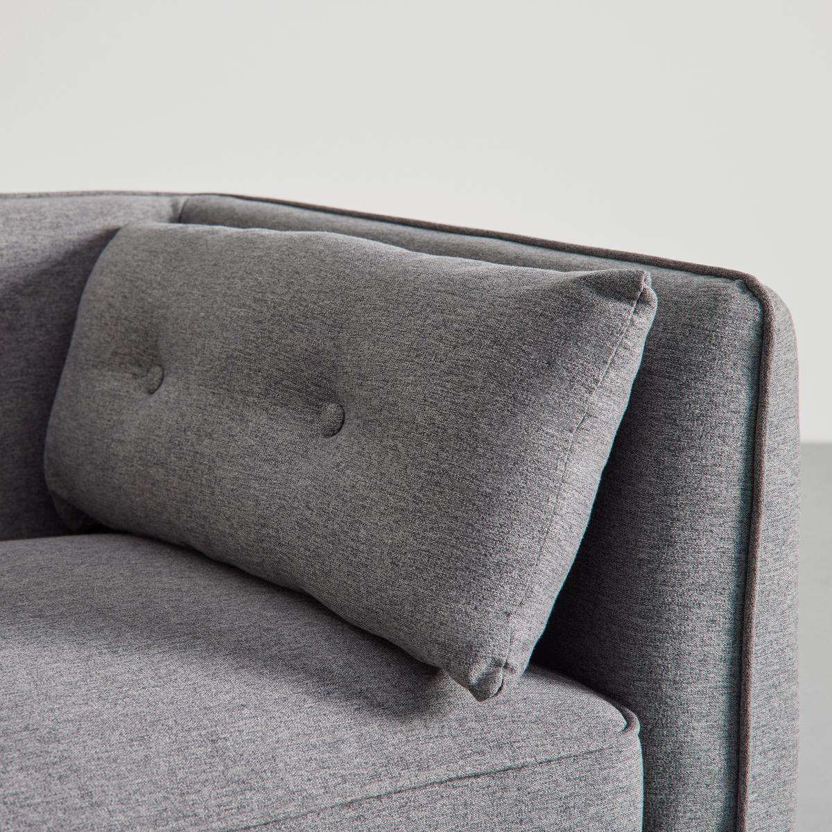 Modulárna pohovka FANNY, tmavosivá - prírodná farba/tmavosivá, Modern, drevo/textil (154/55/73cm) - Bessagi Home