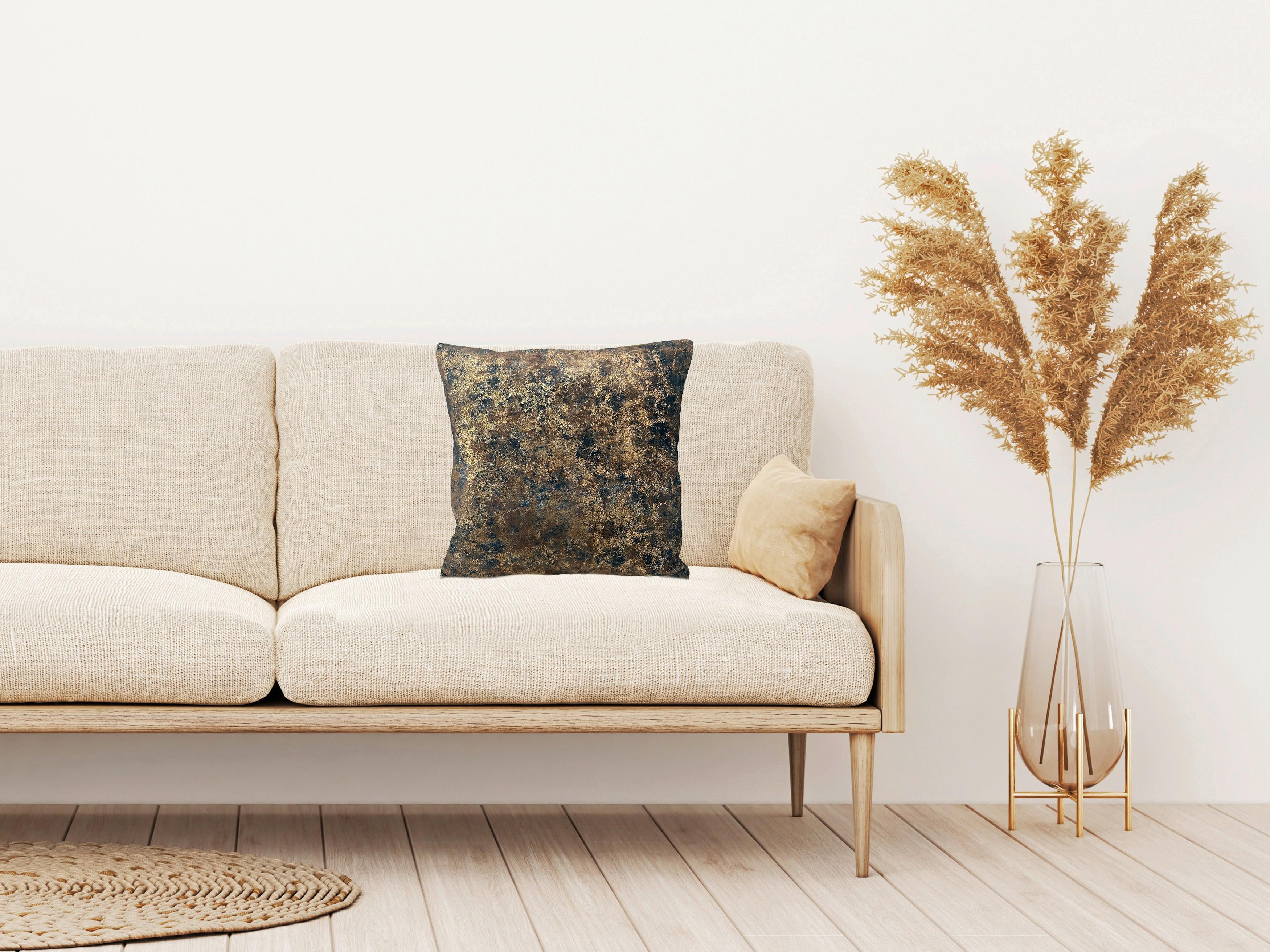 Zierkissen Belina - Goldfarben, ROMANTIK / LANDHAUS, Textil (43/43cm) - James Wood