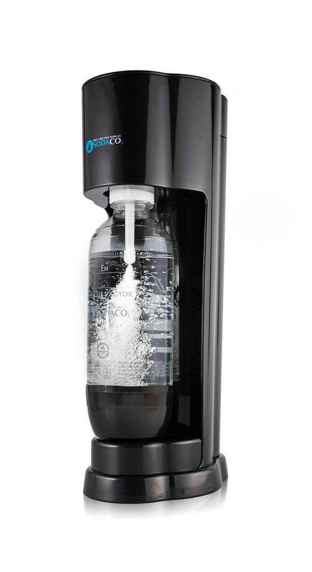 Szódagép Sodaco Black - fekete, műanyag (20/42/20cm)