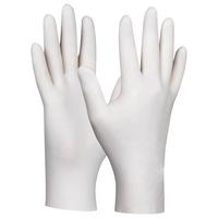 Einweghandschuh Latex Weiß Gr. L Ungepudert 80 Stk. - Weiß, Basics, Kunststoff (Lnull)