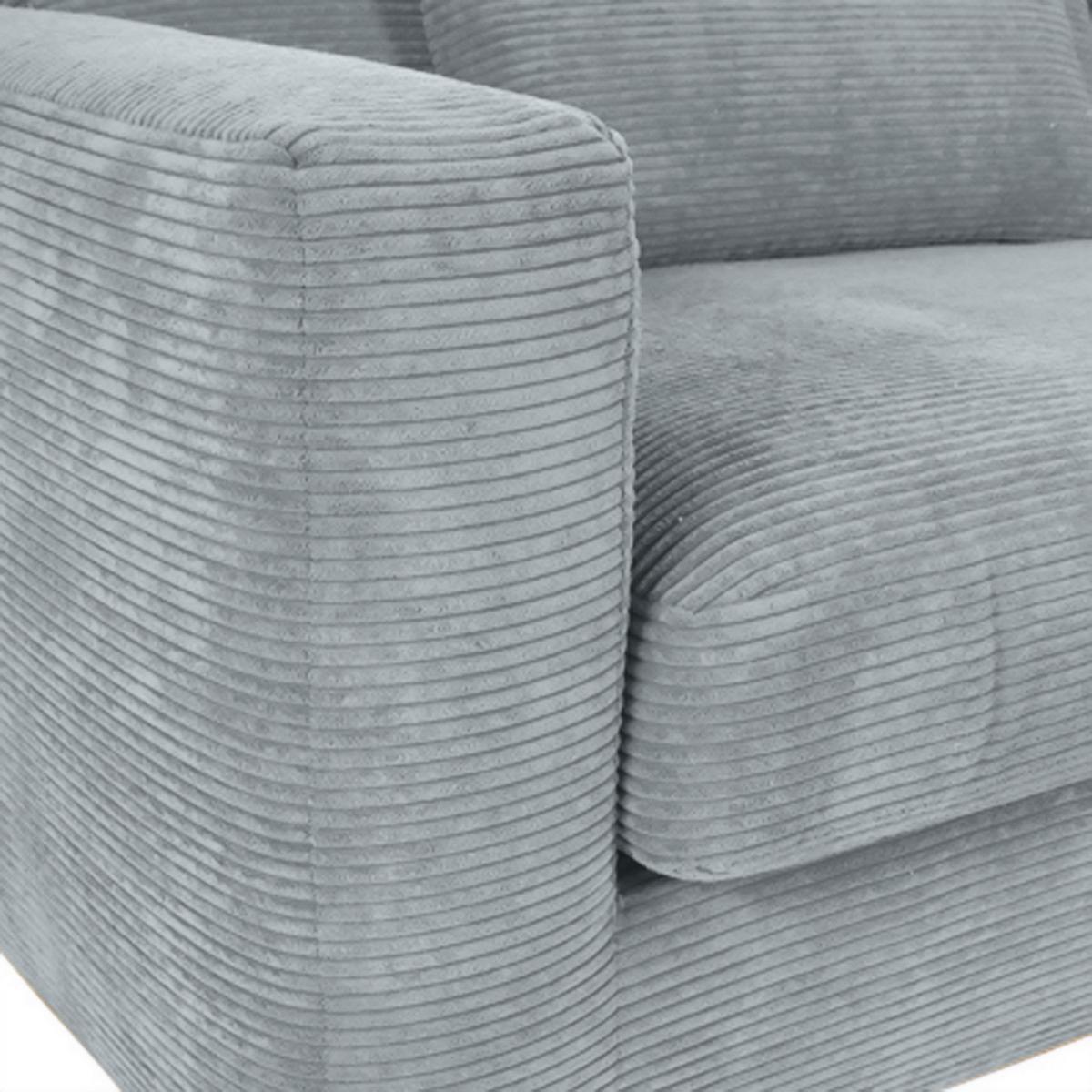 Bigsofa Manolis Hellgrau B: 260 cm - Hellgrau/Schwarz, KONVENTIONELL, Textil (260/66/115cm) - MID.YOU