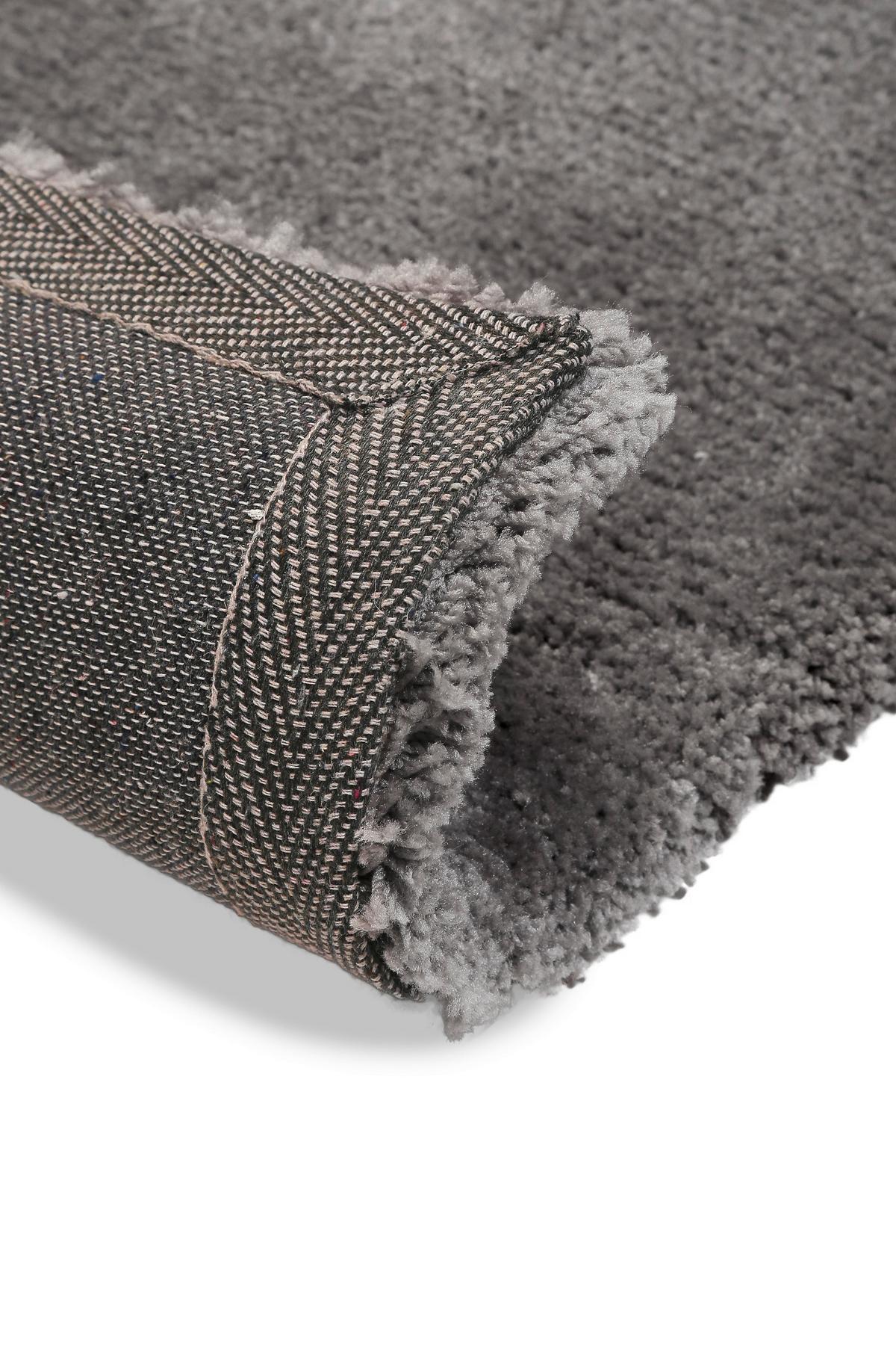 Hochflorteppich Emilia - Grau, Design, Textil (80/150cm) - WECON HOME BASIC