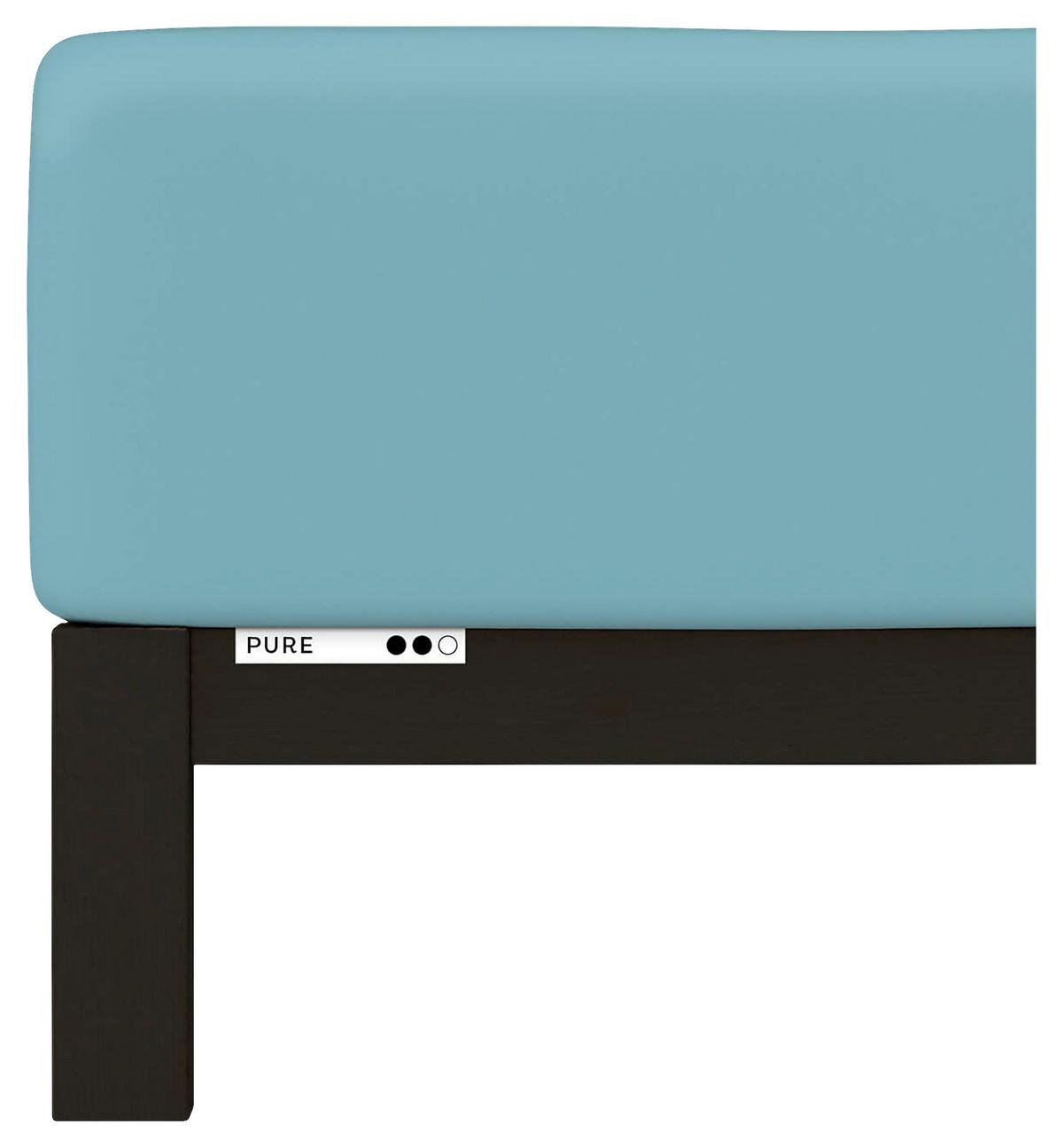 Boxspring-spannleintuch Pure Boxspring - Türkis, Basics, Textil (90-100/190-220cm) - Schlafgut