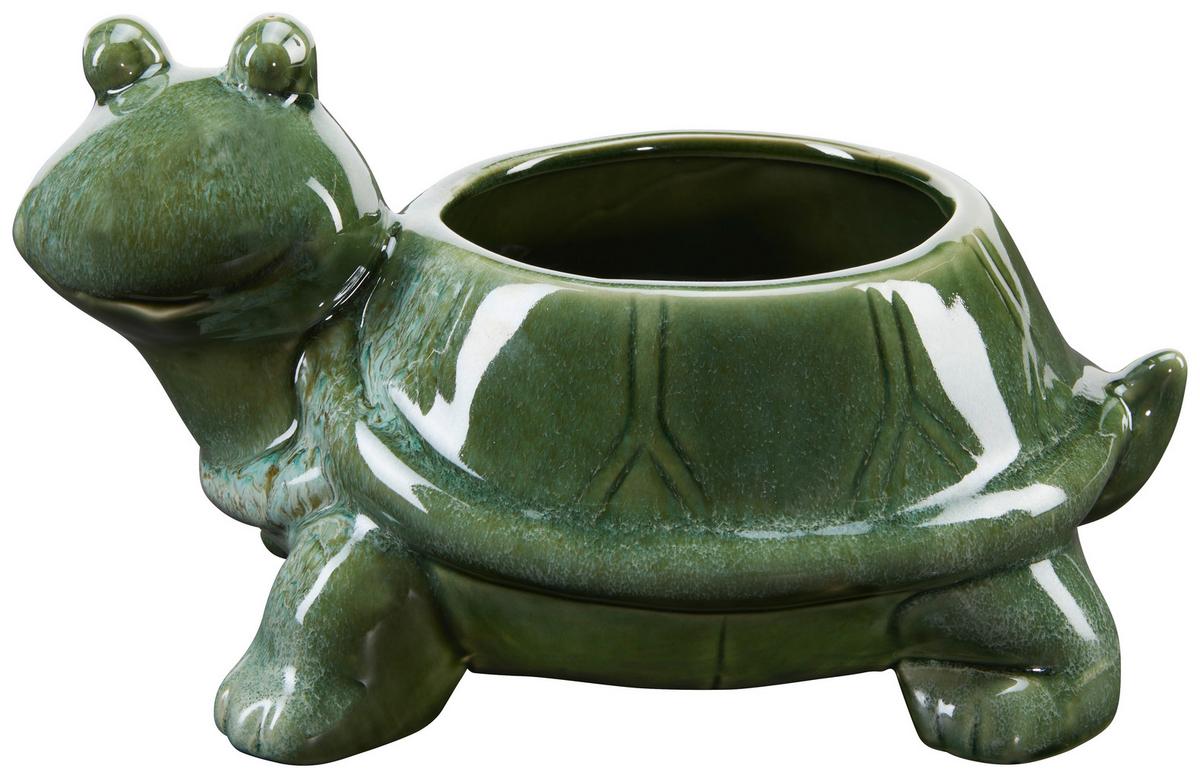 Pflanztier 3-Fach-Sortiert - Dunkelgrün, Design, Keramik (16,5/23,5/14cm)