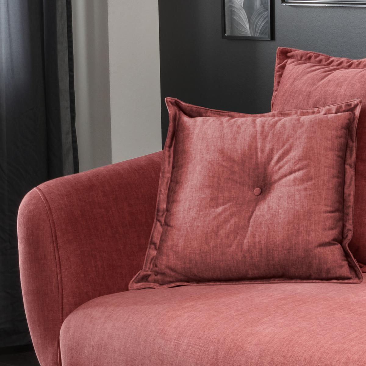 3-Sitzer-Sofa Baggio Koralle B: 236 cm - Koralle/Buchefarben, MODERN, Textil (236/94/103cm) - Livetastic