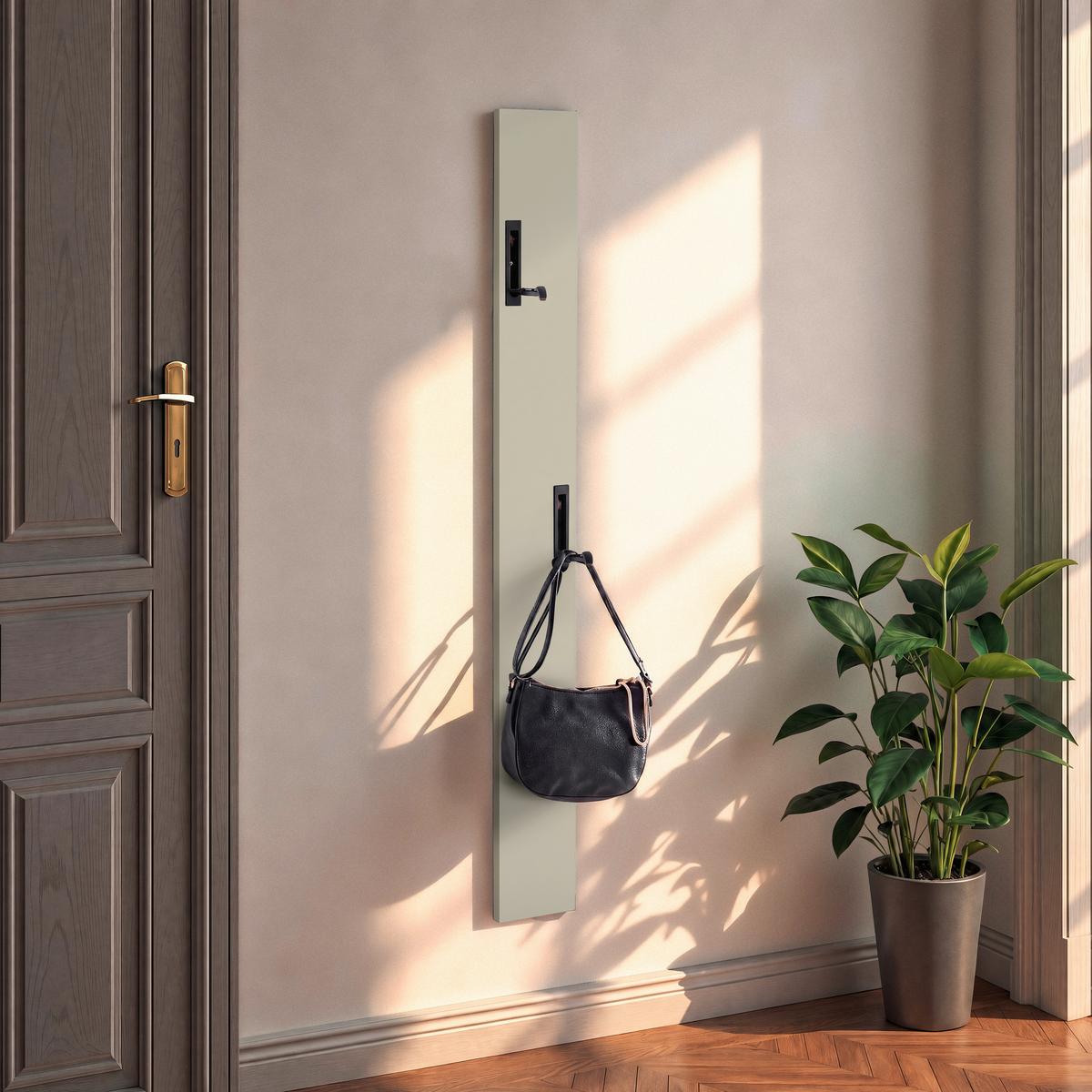 Garderobe Leony H: 110 cm Kaschmir, 4 Haken - Kaschmir, Trend, Holzwerkstoff (12/110/1,8cm)