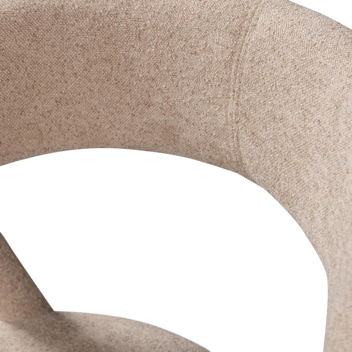 Stuhl-Set Noble Sandfarben B: 51cm - Sandfarben, MODERN, Textil (51/76/56cm) - Livetastic