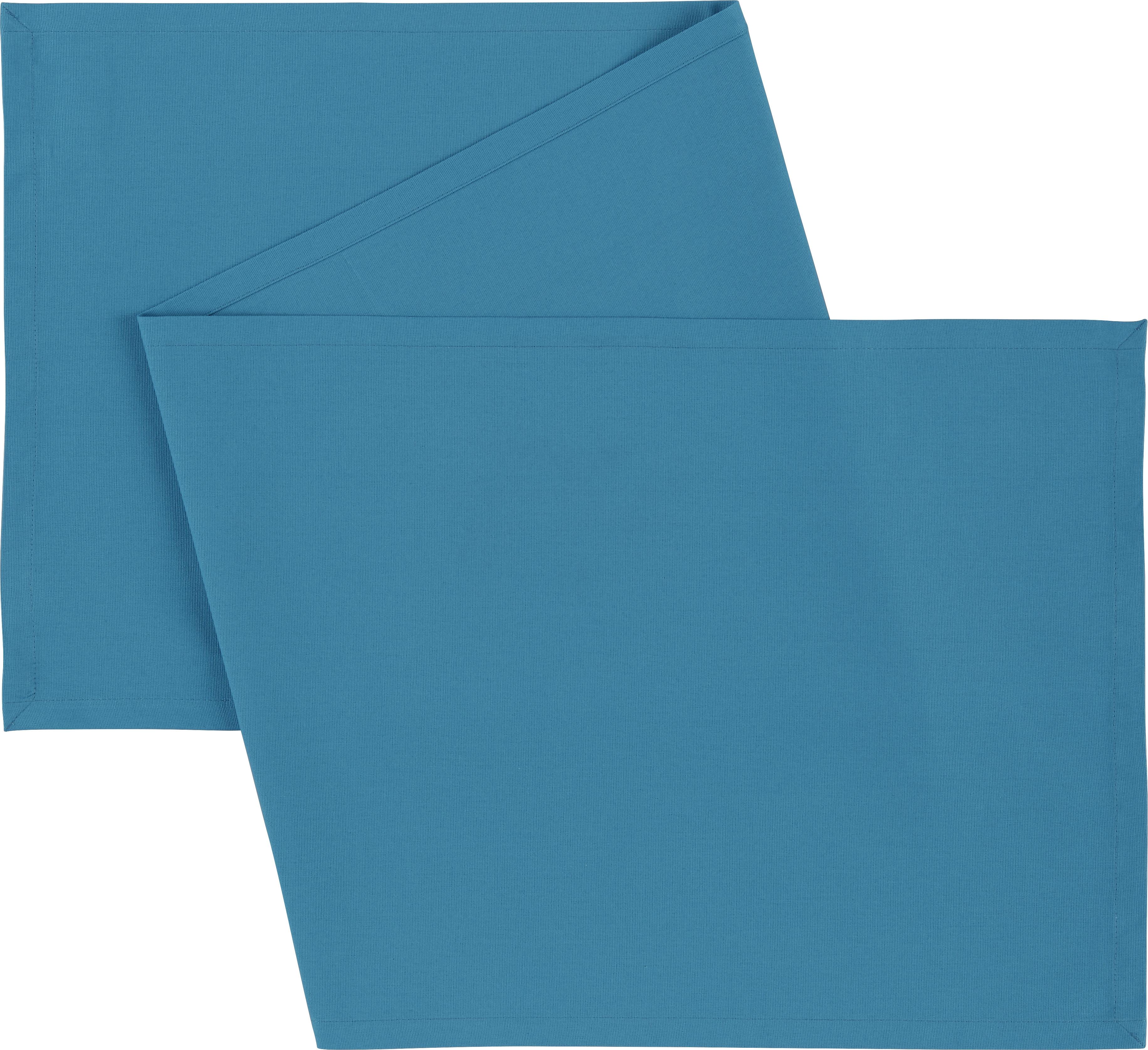BĚHOUN NA STŮL STEFFI - petrolej, textil (45/150cm) - Modern Living