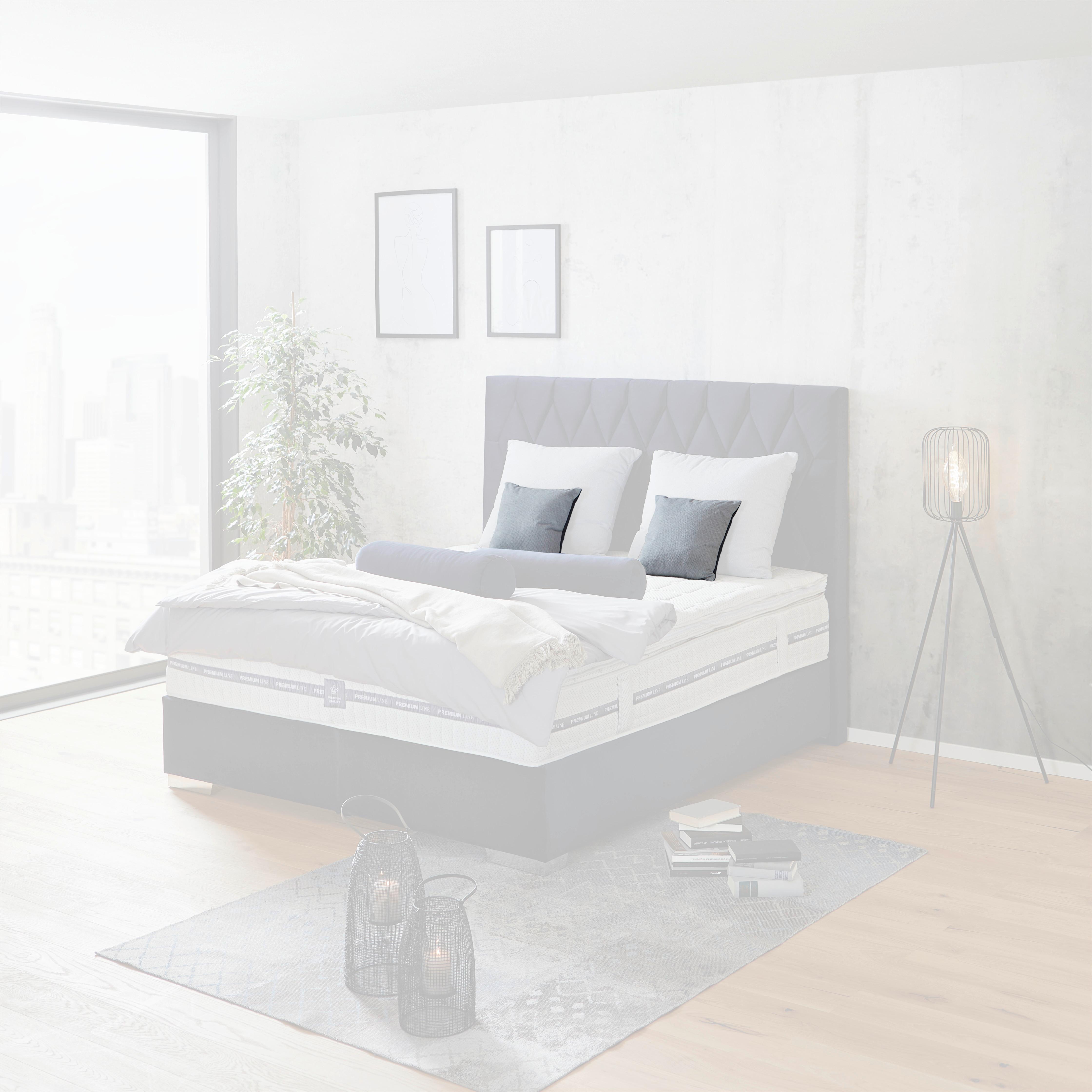 Kissensatz Paula A8 40x40 cm Blau - Blau, KONVENTIONELL (40/40cm)