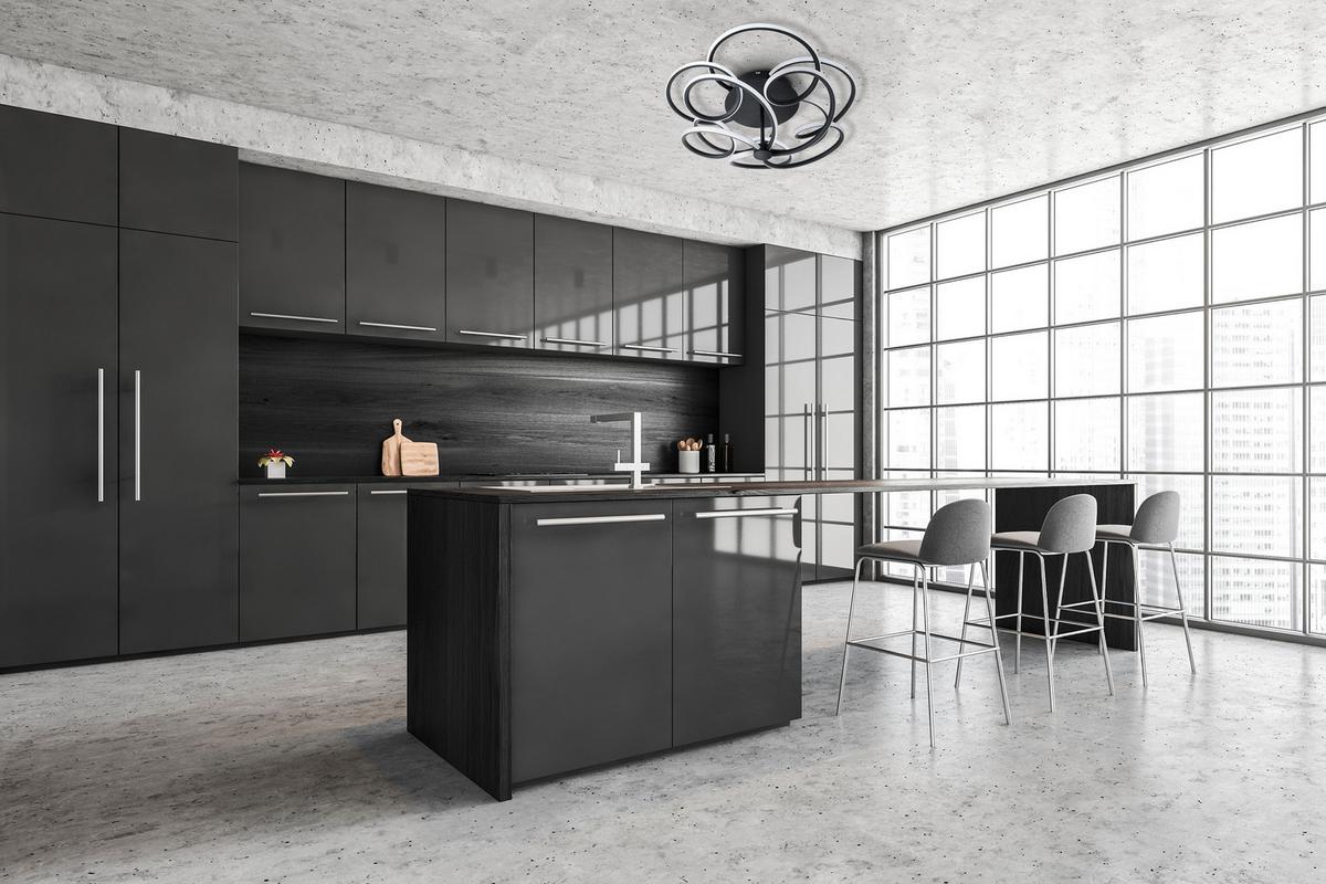 Led-deckenleuchte 1386822 - Schwarz, Basics, Metall (57 cmcm) - Näve