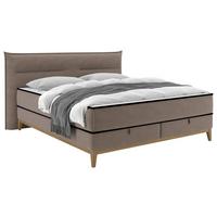 Boxbett Smile inkl. Matratze 180x200 - Taupe, KONVENTIONELL, Holz/Holzwerkstoff (180/200cm) - James Wood